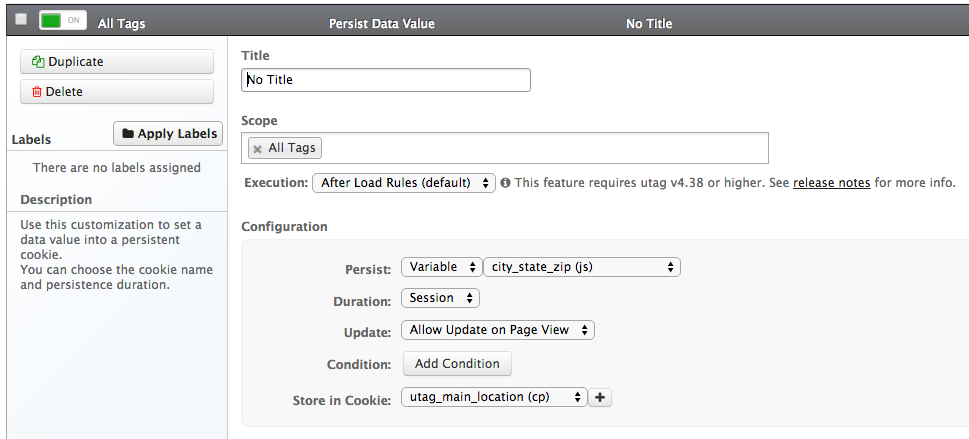 Usage Example Usage Example